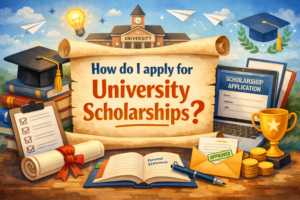How do I apply for university scholarships