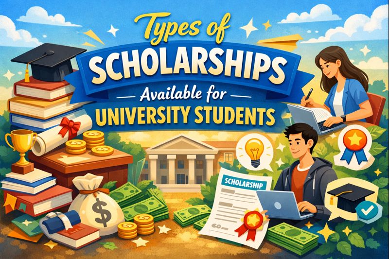 Types of Scholarships are Available for University Students